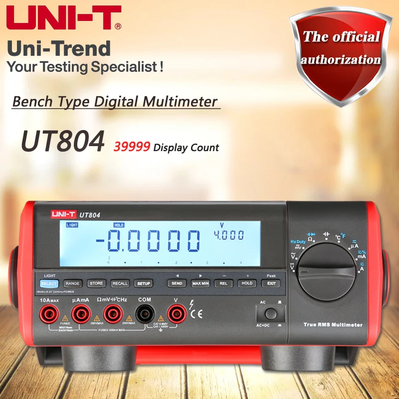 UNI T UT804 Настольный цифровой мультиметр Высокая точность истинный RMS