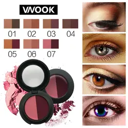 Vnook бренд тени для век Палитра корейская мода для женщин макияж матовые тени для век голый палитра 14 цветов Блеск тени для век макияж