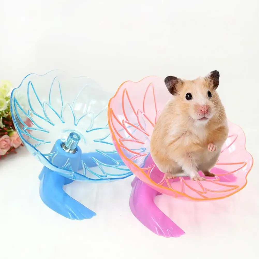 

AsyPets Transparent Crysta Running Disc Wheel with Stand Toy for Pet Hamster