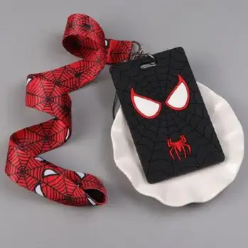 

10 Pcs Cartoon spiderman Card Captor Sakura Lanyard Key Chains Card Holders Bank Card Neck Strap Card Bus ID Holders