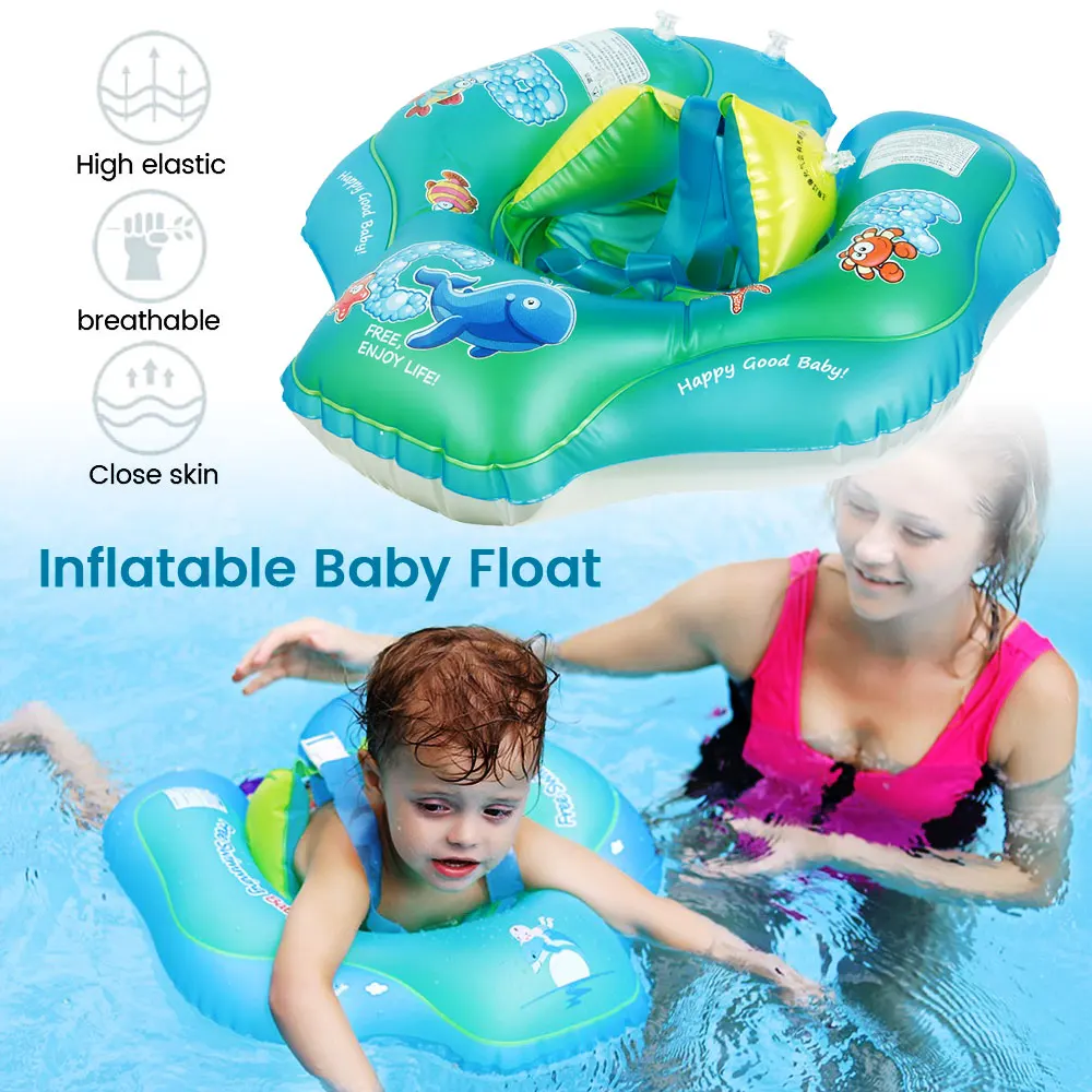 

Toddler Swimming Ring Inflatable Infant Armpit Floating Kids Swim Pool Accessories Circle Bathing Double Raft Rings Toy