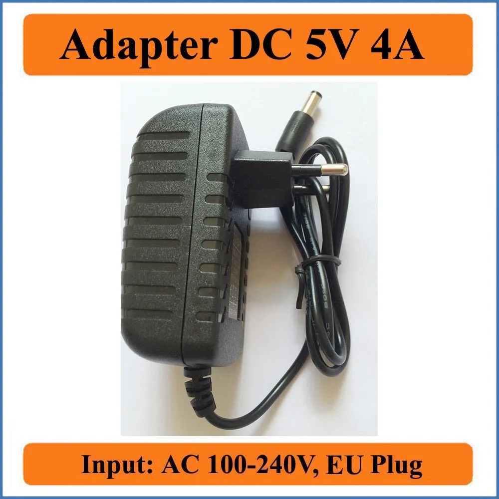 5V 4A штепсельная вилка европейского стандарта AC DC адаптер AC100V 240V питания