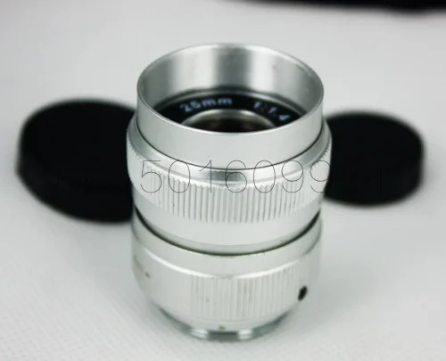 

Silver C Mount 25mm F/1.4 CCTV 1/2" Lens for Micro 4/3 M 43 Camera E-P3 PL3 G3 GF5 OM-D