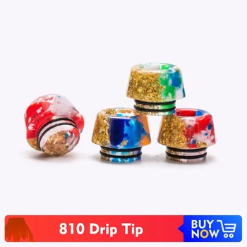 

Quartz Banger 1pc Drip Tip 810 Epoxy Resin Wide Bore Mouthpiece for V12 Kennedy 24 E Cigarette Atomizer Vape Drip Tip