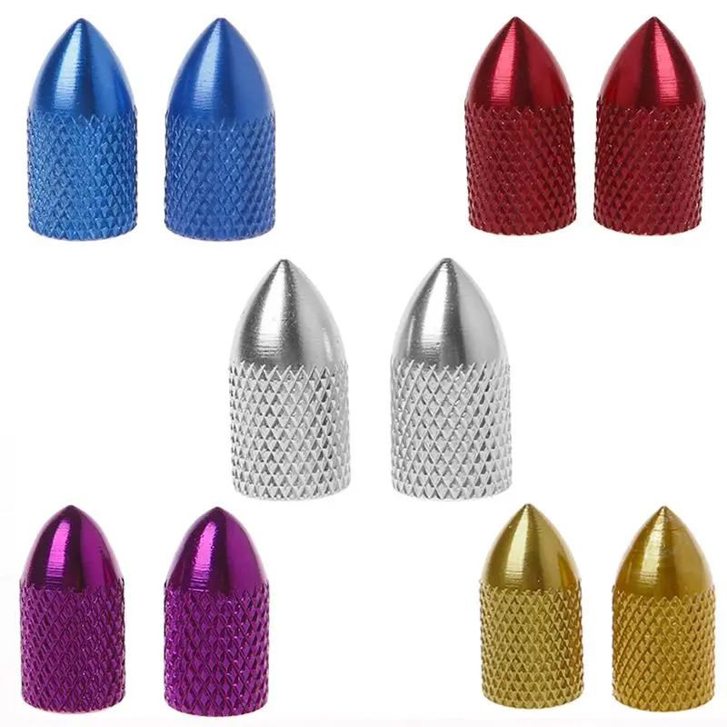 

2pcs Bicycle Valve Cap Aluminum Alloy MTB Bike Parts Ultra Light Decorative Tire Wheel Caps Accessories For Schrader Valve W20