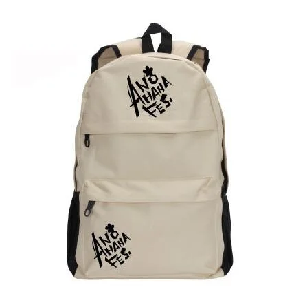 

High Q new fashion anime anohana fes unisex men and women student preppy style backpack