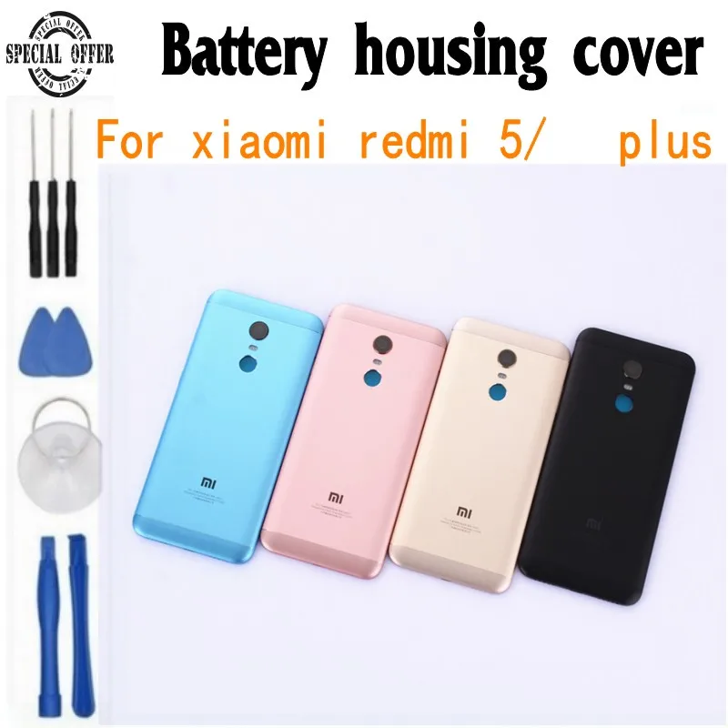 

NEW battery cover for Xiaomi redmi5 Redmi 5 5Plus Back Battery Cover Door Housing with Side Buttons without Camera Lens