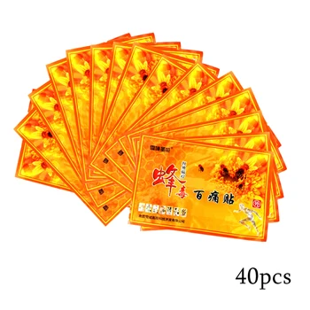 

40Pcs/bag Chinese bee venom balm Joint pain patch Neck back body relaxation pain