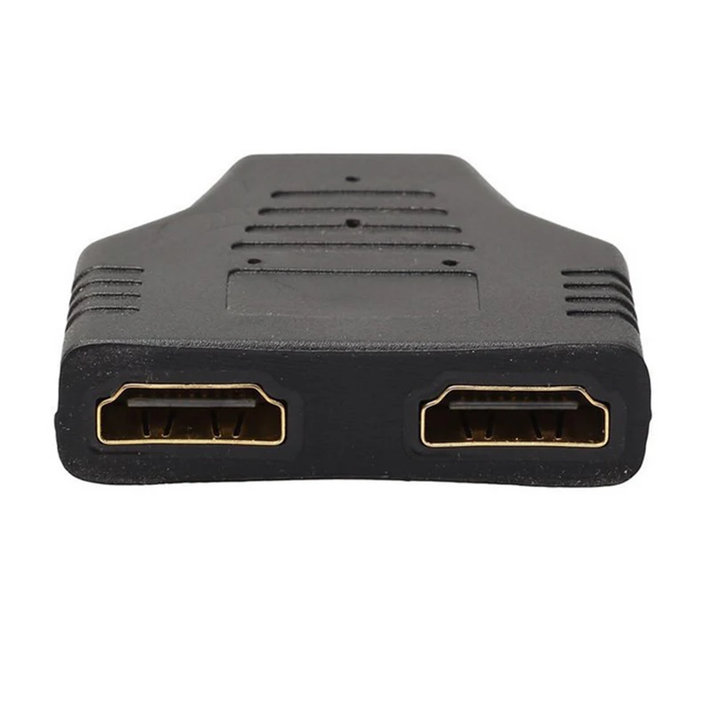 1080P 1 in 2 HDMI Splitter Adapter HDMI Male to 2 Female Onversion Head Adapter HDMI Male to Female Conversion Cable for HDTV