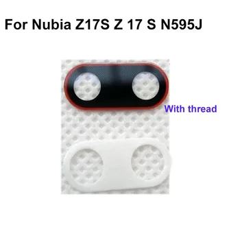 

2PCS For Nubia Z17S NX595J NX 595J Rear Back Camera Glass Lens Parts For Nubia Z17S NX595J