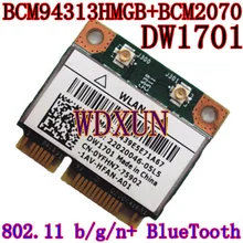Broadcom BCM94313HMGB BCM2070 BCM4313 DW1701 YFHN7 половина мини PCI Express BT Bluetooth WLAN беспроводная карта