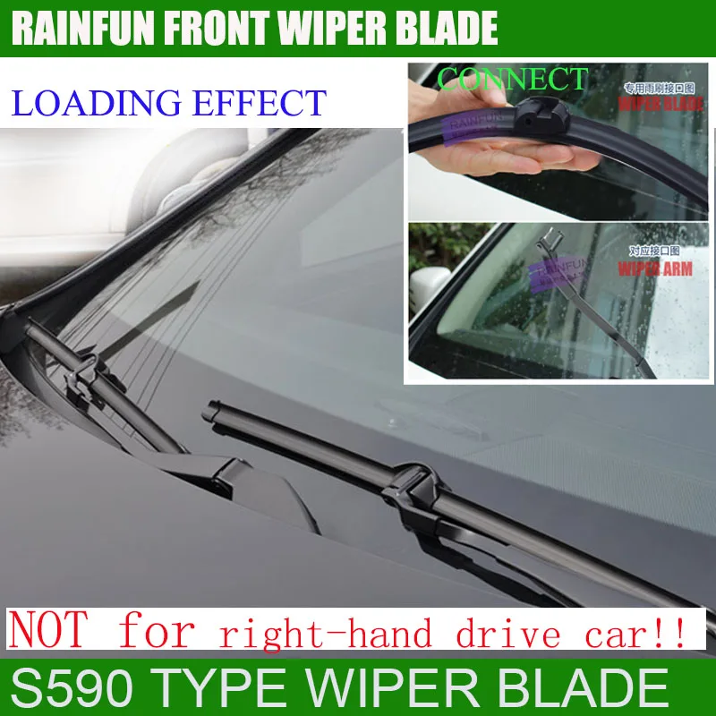 RAINFUN 2"+ 24" Специальный автомобиль стеклоочистителя для MERCEDES BENZ E300L/E200L, распродажа! Натуральный автомобильный стеклоочиститель