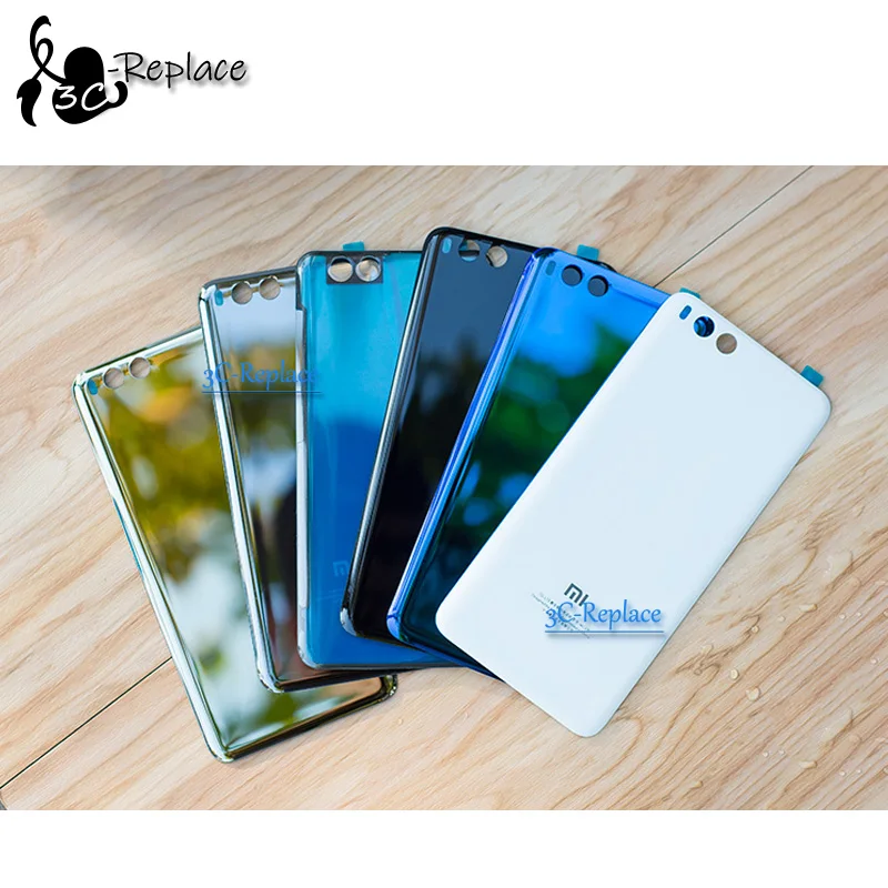 

New 5.15 inch For Xiaomi Mi6 Mi 6 MCE16 Back Cover Battery Case 3D Glass Housing Cover Back Door Rear Cover Replacement Sticker