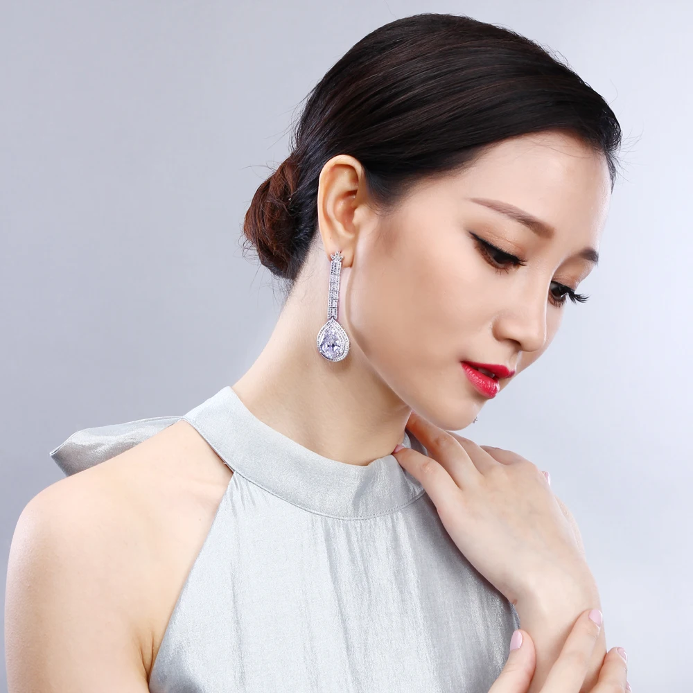 big water drop stone earrings (5)