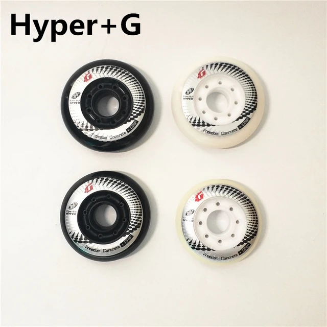 Buy 4 pcs/lot Hyper +G Inline Skates Wheel 84A + Grip