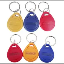 № 2; 100 шт 125 кГц RFID Бесконтактный брелок кольцо контроль доступа карты Rfid красный желтый синий метки