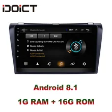 IDOICT Android 8.1 Car DVD Player GPS Navigation Multimedia For Mazda 3 Radio 2004-2013 car stereo wifi          