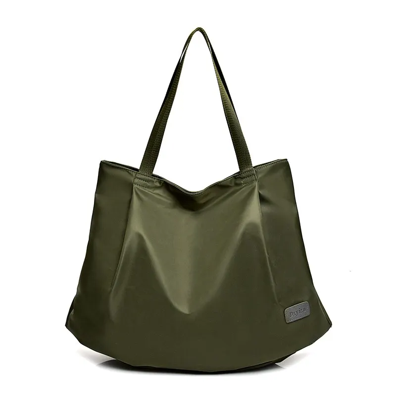 DINGXINYIZU Брендовые женские сумки, повседневная большая сумка на плечо, водонепроницаемые нейлоновые женские дорожные повседневные сумки, сумки для покупок, Bolsos Mujer - Цвет: Green