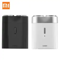 Xiaomiyoupin моющаяся type-C зарядка двойное кольцо Лезвие Мини электрическая бритва 45 минут с помощью электробритвы мужской станок для бритья