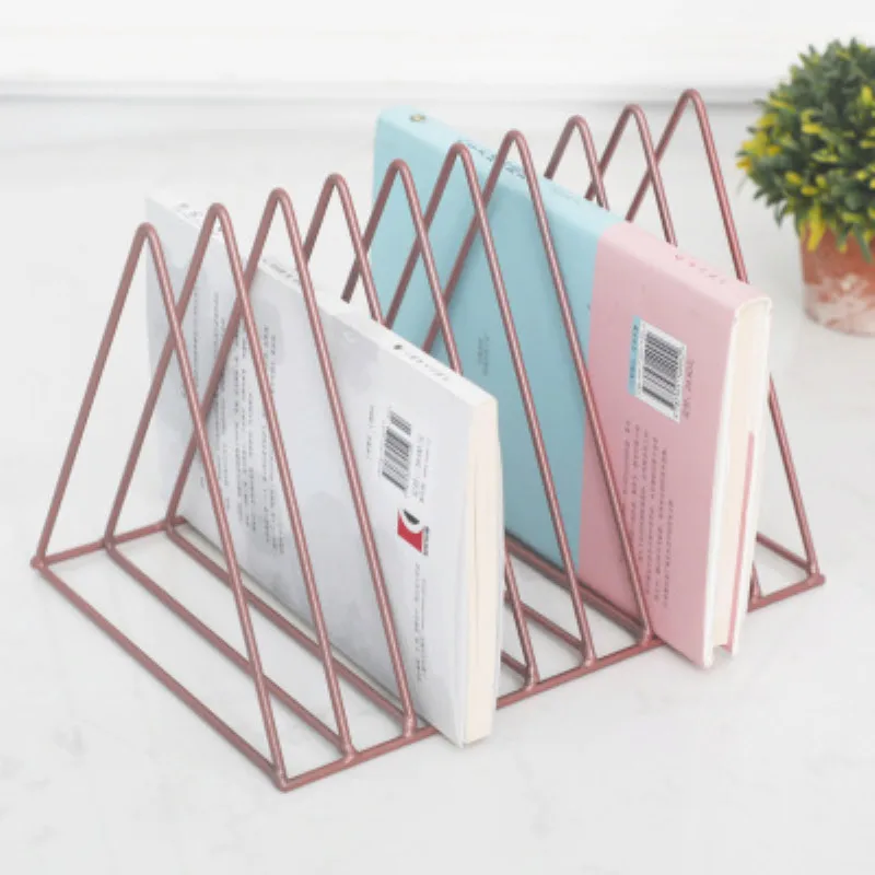 

Newspaper Holder Book Stand Classic Tri-angle Shape Home Magazine Organizer Office Stationery Organizer Newspaper Storage Rack