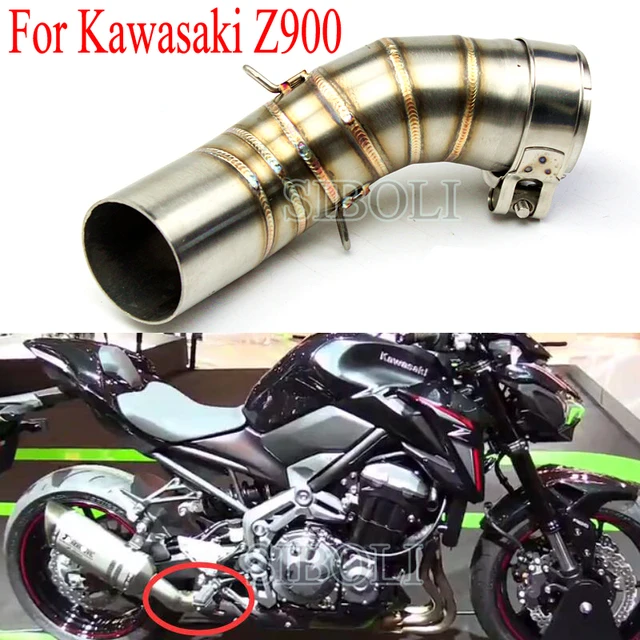 Z900 Motorcycle Exhaust Muffler 51mm Middle Link Pipe Accessories Slip