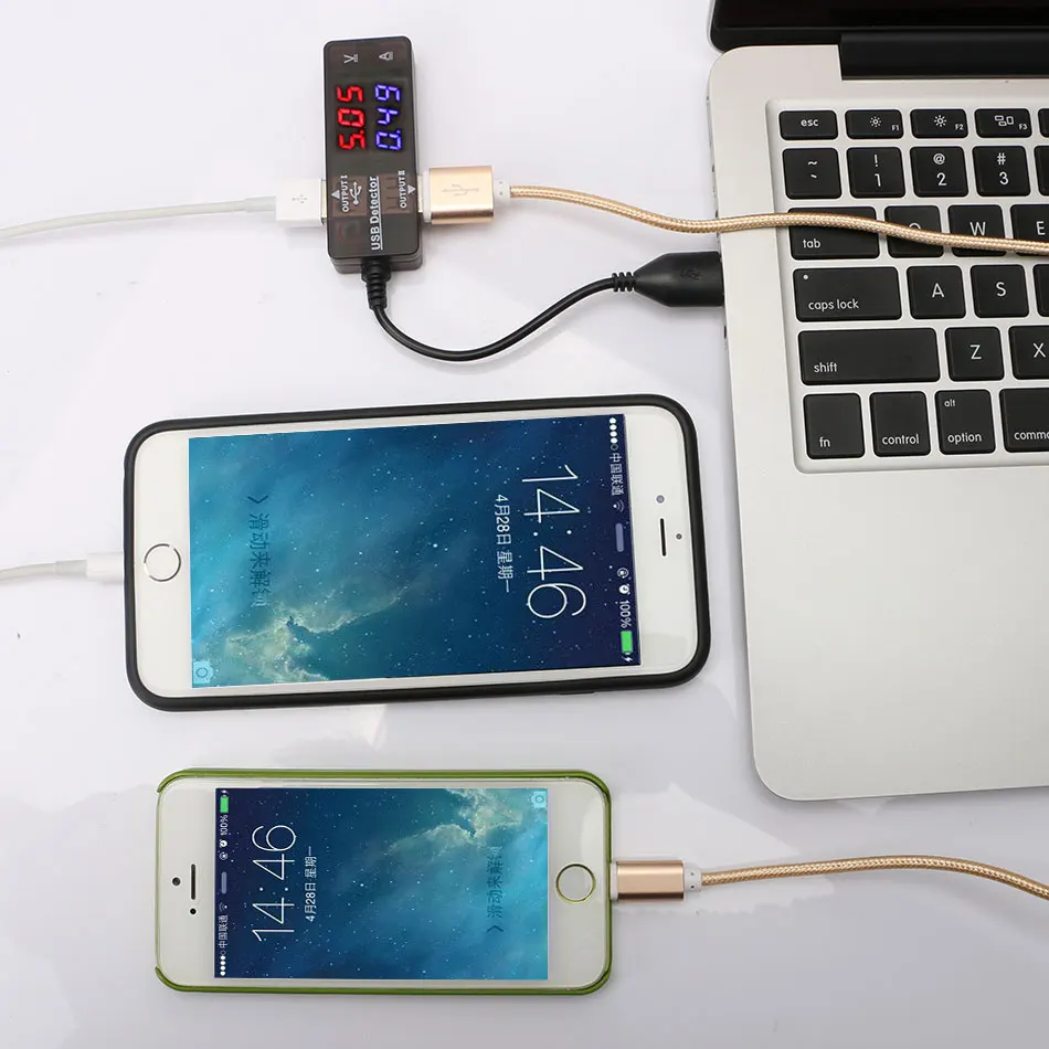 DIYFIX Новый USB детектор напряжения и тока тестер с двумя портами для сотового