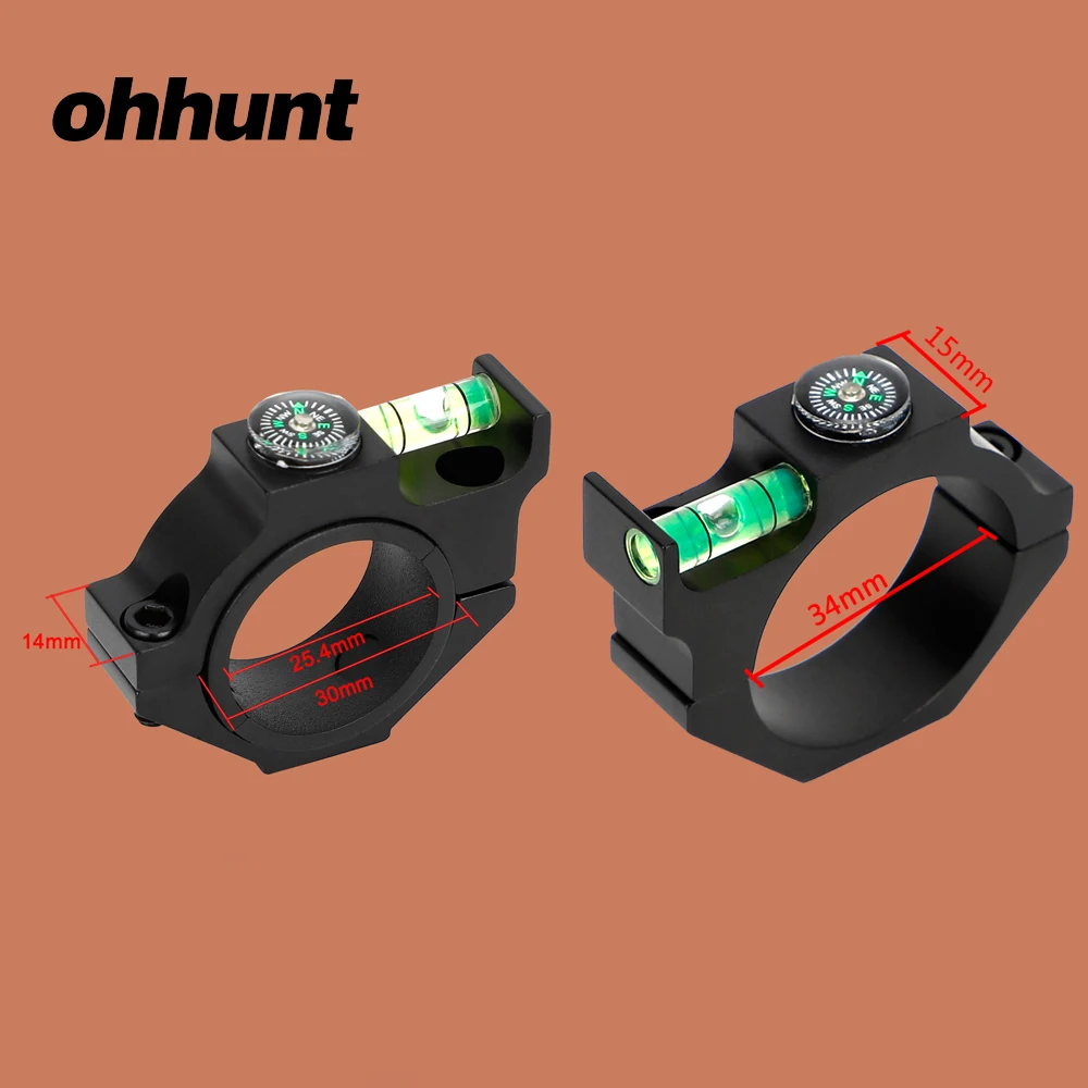 Ohhunt охотничий прицел пузырьковый уровень 25 4 мм 30 34 диаметр трубки крепление с