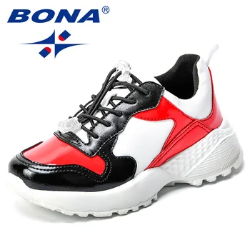 

BONA New Popular Style Children Sneakers Synthetic Elastic Band Boys Casual Shoes Mixed Color Girls Leisure Shoes Free Shipping