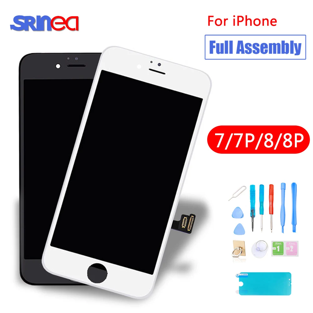 

Full Set Assembly LCD Display Digitizer For iPhone 8 Plus 1AAA Quality LCD Touch Screen i Phone 7 Plus 7plus 8plus
