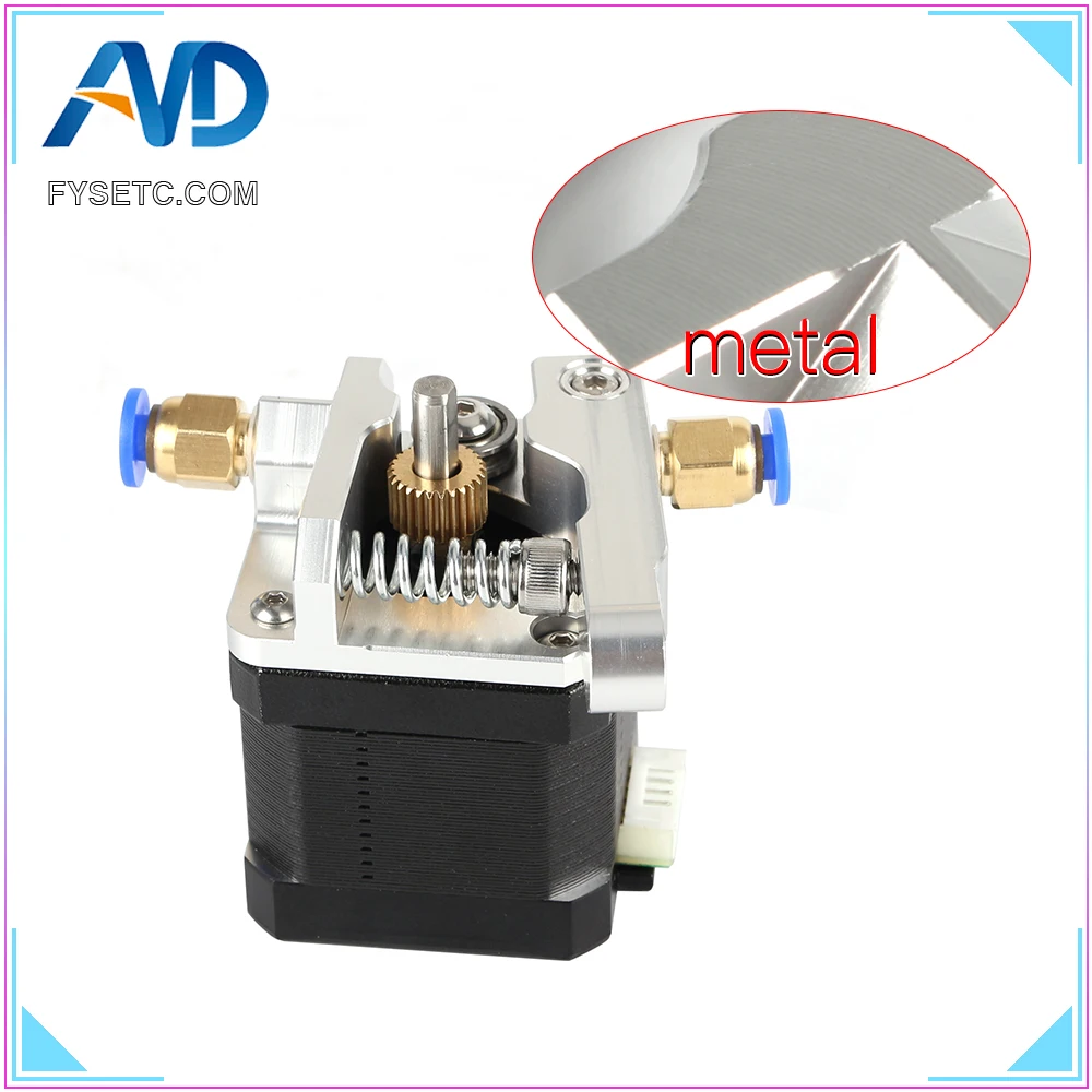 

Metal CR10 Extruder Near Remote Universal Wire Feeder Aluminum Upgrade MK8 1.75MM With Pneumatic Connect 3D Printer Accessories