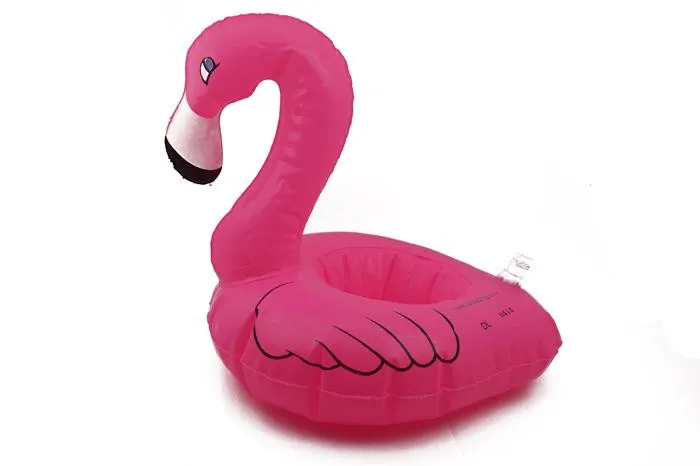 10 шт./лот Фламинго напиток может держатель надувной бассейн пляж Blow Up плавающие игрушки партии