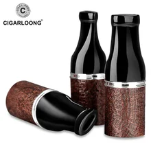 Роскошный Рождественский подарок COHIBA наконечник медная сигарная трубка держатель гаджеты портсигар Футляр трубка Щепка курительная сигарный мундштук