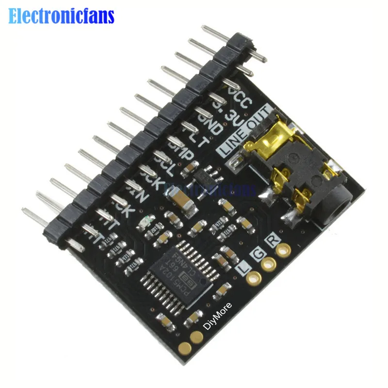 Звуковая карта для Raspberry Pi pHAT модуль интерфейса I2S PCM5102 звуковая плата со