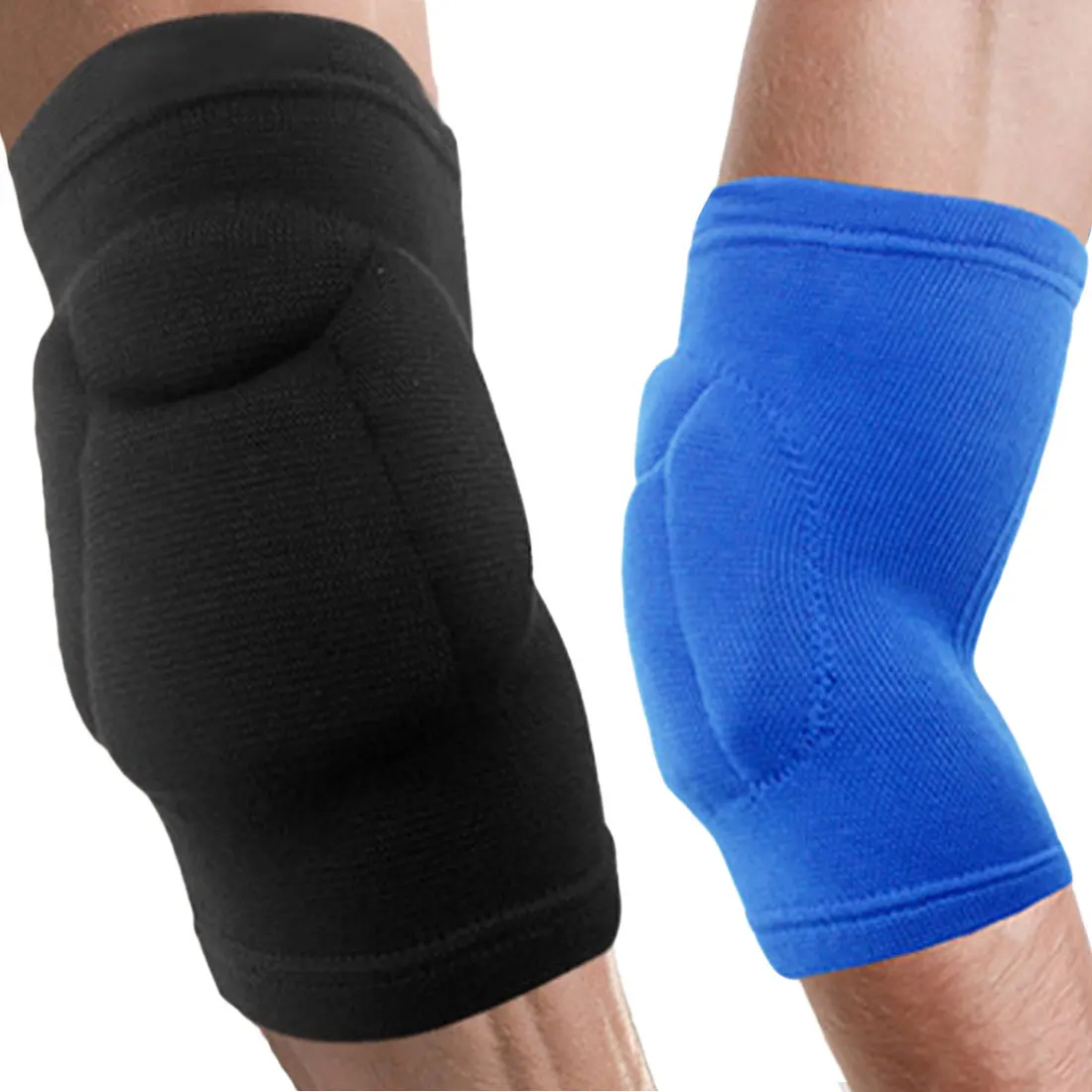 1 Pair Fitness Elbow Pads knitted Thicken sponge basketball crash Support Brace Pads Sports