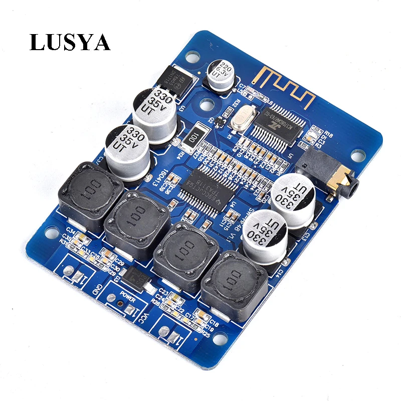3.5mm para Alto falantes Entrada de Áudio de 3.5mm w plus 30 Lusya Tpa3118 Bluetooth 4.2 Stereo Digital Amplifier Board 30 w Aux Entrada de Áudio de Dc8 26v D3 001