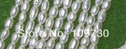 

Jewelry 00149 Lot! 10strands AA+2-3mm white rice freshwater pearl