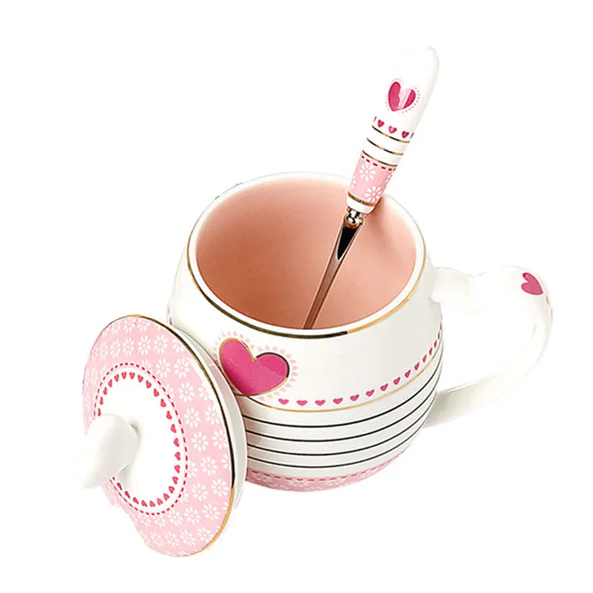 

New Large capacity simple coffee mug mug Ceramic Cups And Mugs Coffee Mug Cover spoon High-capacity Simple Office Water Cup gift