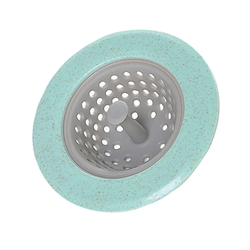 Кухонный фильтр канализационного фильтра дренажный силиконовый сильный присосок ванная раковина инструмент для волос слив в ванной дренаж для раковины - Цвет: Зеленый