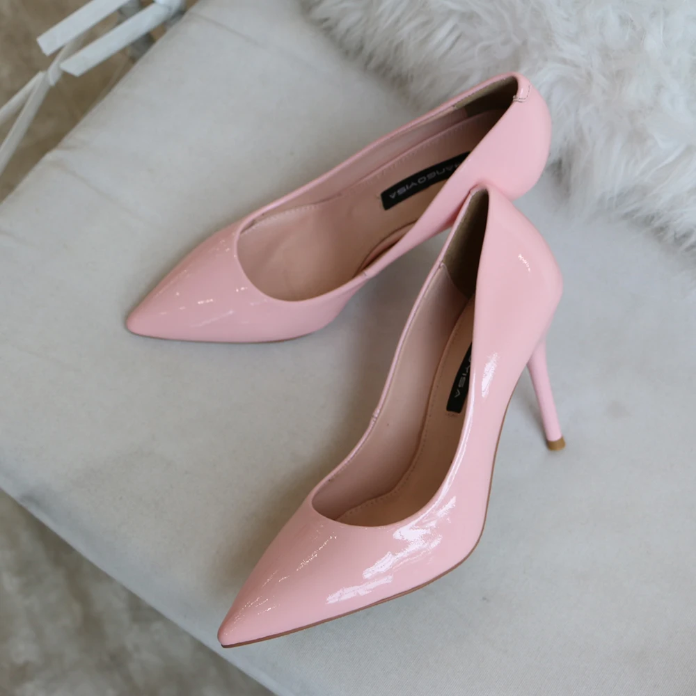 Pointed High Heels/Women's Pumps Are Designed For Elegant Fashion Women For Party And Made Of Genuine Leather 2019 MANGOYISA Pointed High Heels/Women's Pumps Are Designed For Elegant Fashion Women For Party And Made Of Genuine Leather 2019 MANGOYISA