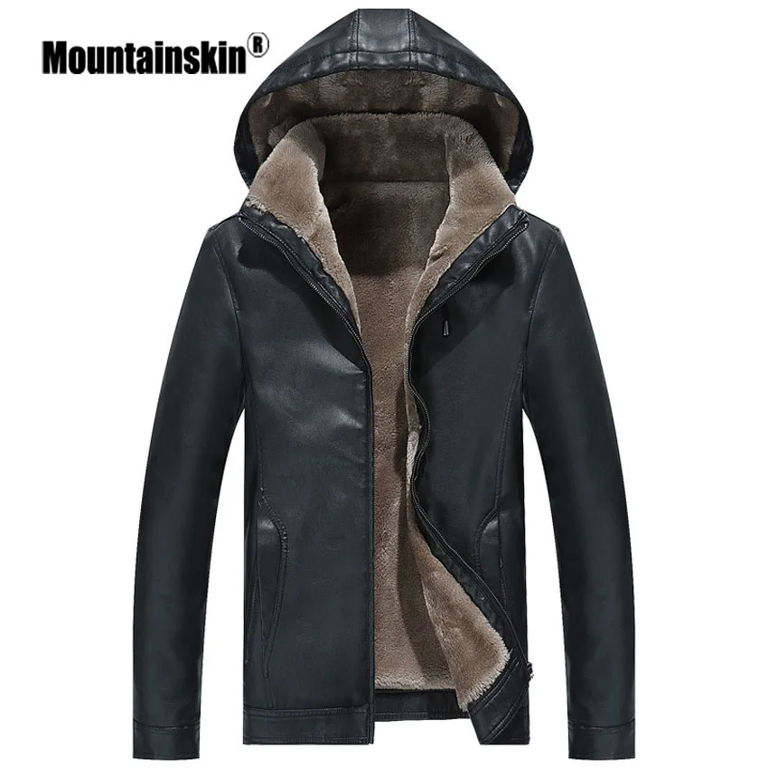 Мужская теплая куртка Mountainskin толстая флисовая из искусственной кожи верхняя