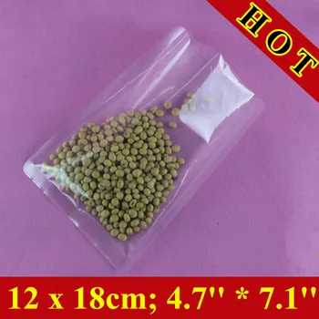 

300pcs/lot 12x18cm (4.7'' * 7.1'') Thickness 180mic Clear Platic Food Bages,Vacuum Plastic Bags,Packaging Plastic Bages