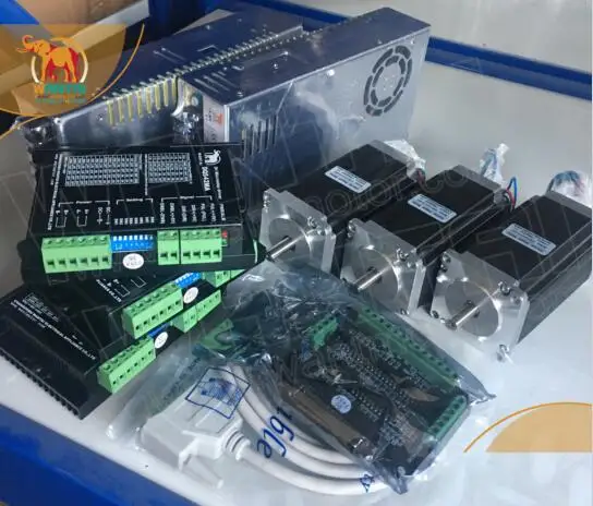 CNC 3 осевой шаговый двигатель Nema 23 1 8 градусов 428oz in 4.2A WT57STH115 4204A и (DQ542MA драйвер) весь