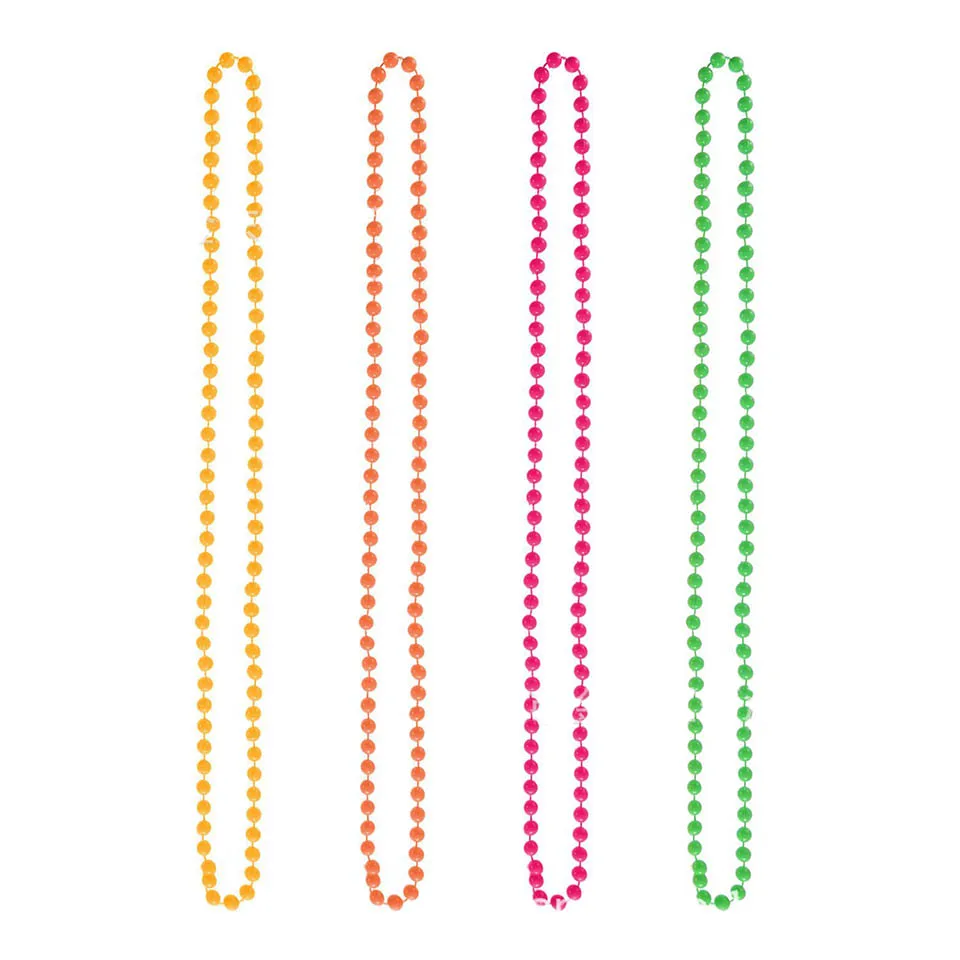 Tronzo неоновые бисерные браслеты и ожерелья 70 и 80 вечерние женские однотонные браслеты и ожерелья принадлежности для вечеринки-девичника