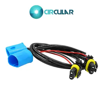 

2 Pcs Wire Harness 9007 conversion harness socket adapter HID H7 headlight fog lamp connector wire ballast power cable