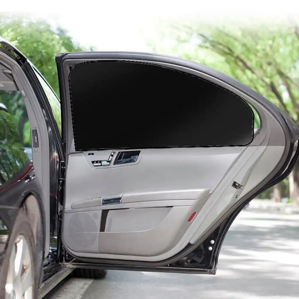 1 Pair Univeral Car Magnetic Sunshade Shield Curtains Double Sides