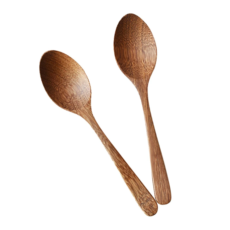 Wood Soup Spoon Natural Japanese Style Wooden Soup Spoon Kitchen