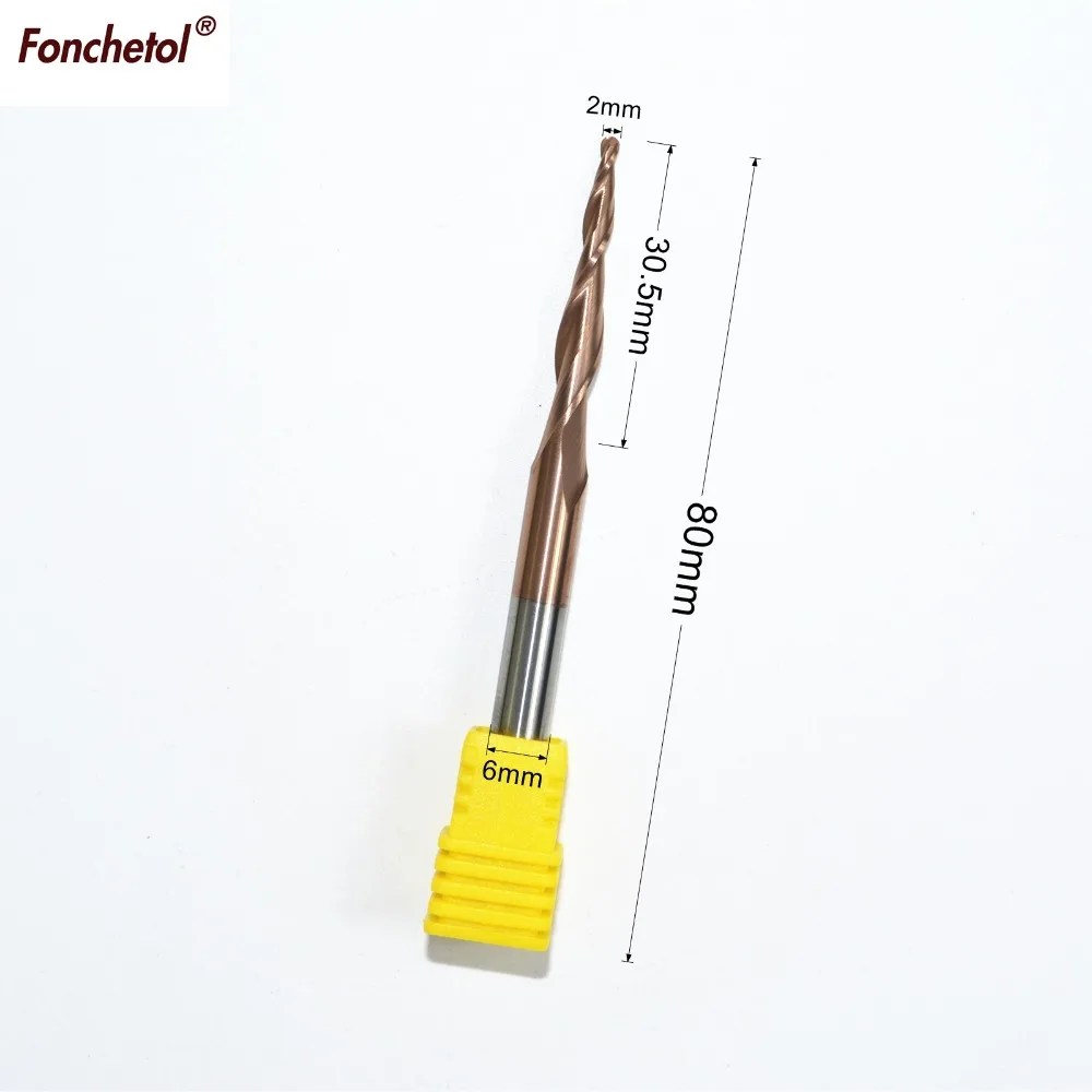 D6 * R1 30.5C 80l фрезерный станок с ЧПУ коническая конусная фреза сферическая