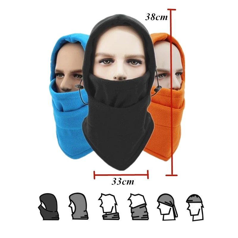 FIRECLUB 3 Colors for One Set Black Green Blue Cycling Winter multi-function Hood Mask Outdoor Bib CS Warm Headgear Hat