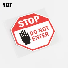 Adesivo de carro yjzt 13-10cm, marcação de advertência divertida, acessórios de pvc 0419