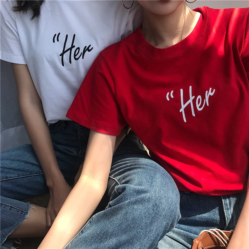 

Brief Letter Print Women T-shirts Cotton O-neck Short Sleeve Female Tees Casual Loose Femme Tops T Shirt 2019 Summer